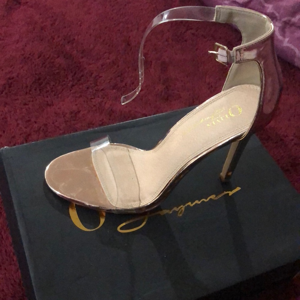Rose Gold heels 7 1/2